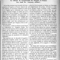 0472 - Page 471 - Propos du Jour. La réforme de l’organisation de l’hygiène en France. Une étude du « Concours médical » [J. Noir]