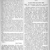 0490 - Page 489 - Partie Scientifique. A travers la presse. La thérapeutique intra-utérine de l’infection utérine post-partum / Revue des sociétés savantes. La peste à Paris (mai-octobre 1920), (Société médicale des hôpitaux)