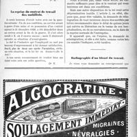 0532 - Page VII-531 - Correspondance. Placement des malades chez les médecins / La reprise du contrat de travail des mobilisés / Radiographie d’un blessé du travail