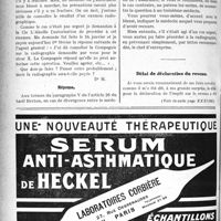 0533 - Page 532-VIII - Correspondance. Radiographie d’un blessé du travail / Délai de déclaration du revenu