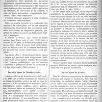 0550 - Page 549 - Partie scientifique. A travers la presse. Diagnostic précoce de la tuberculose ganglio-pulmonaire chez l’enfant [(Press méd, 4 déc. 1920)] / Les petits signes de l’hérédo-syphilis [(Bull, méd, 4 déc. 1920)] / Expertise rapide du lait et des fromages [(Gaz. dus Prat, 1er déc. 1920)] / Sur un aspect de la crise [(Toulouse méd, 1er déc. 1920)]
