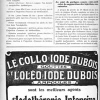0595 - Page 594-VI - Demandes et offres. Notes de pratique quotidienne. A propos des abcès de fixation / Au sujet de quelques causes extra-médicales de suppuration des injections sous-cutanées