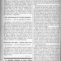 0621 - Page 620 - Partie scientifique. Revue des sociétés savantes. Chondromes multiples des doigts, (Soc. des chirurgiens de Paris) / Cure radiothérapique des névromes plexiformes, (Soc. des chirurgiens de Paris) / Pylorectomie pour cancer : guérison depuis 5 ans, (Soc. des chirurgiens de Paris) / Thérapeutique appliquée. A propos des frictions