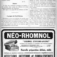0661 - Page 660-VIII - Correspondance. Certificats médicaux exempts de timbre / A propos du Tarif Breton