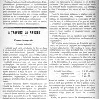 0682 - Page 681 - Partie scientifique. Neurologie. L’hyper et l’hypothermie d’origine nerveuse ou réflexe, par L. Pron / A travers la presse. Presse française. L’obésité infantile [(Lyon médical, 10 nov. 1920)] / Anémie pernicieuse crypfogénétique [(Toulouse méd., 15 nov. 1920)]
