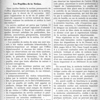 0693 - Page 692 - Partie professionnelle. Médecine sociale. Les Pupilles de la Nation