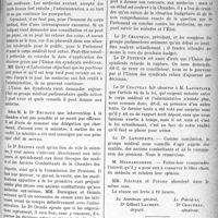 0708 - Page 707 - Fiche sanitaire. La vie syndicale et professionnelle. Groupe médical parlementaire. Compte-rendu de la séance du 20 janvier 1921 / Fédération des Syndicats médicaux de l’Hérault, (31 janvier 1921). Assistance médicale gratuite
