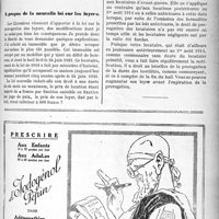 0732 - Page VII-731 - Correspondance. placement des malades chez les médecins / A propos de la nouvelle loi sur les loyers