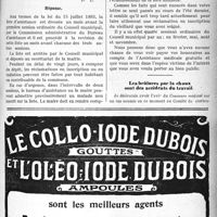 0782 - Page XXXI-781 - Correspondance. Inscription sur la liste d’assistance / Les brûlures par la chaux sont des accidents du travail