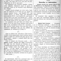 0851 - Page 850 - Partie Professionnelle. Variétés. En glanant.... Largement ouverts, les robinets coulent… / Reportage professionnel. Nouvelles et Informations. Société amicale des anciens élèves de l’Ecole de Médecine et de Pharmacie de Reims / Hôpital Saint-Antoine