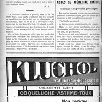 0857 - Page 856-XXXVIII - Correspondance. Les propharmaciens et le projet de loi Vincent / Notes de médecine pratique. Massage et expression prostatiques