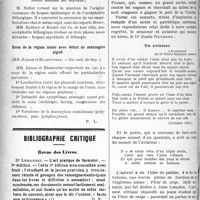 0897 - Page 896 - Partie scientifique. Revue des sociétés savantes. La contagion hospitalière de l’encéphalite épidémique, (Société médicale des hôpitaux) / Hoquet épidémique et encéphalite léthargique, (Société médicale des hôpitaux) / Zona de la région anale avec début de méningite aiguë, (Soc. méd. des hôp) / Bibliographie critique. Revue des Livres. L’art pratique de formuler 5e édition, par Dr Lemanski / Les Phares, par Dr E. François, 1914 à 1918