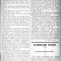 0920 - Page 919 - Partie professionnelle. Jurisprudence. Assistance publique. – Responsabilité. – Médecins et chirurgiens. – Opération chirurgicale. – Consentement de l’opérée. – Opération nécessaire. – Débouté [Dr Paul Boudin] / Automobilisme pratique. Le véhicule médical en 1921...