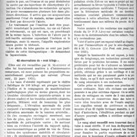 0959 - Page 958 - Partie scientifique. A Travers la presse. Traitement moderne des abcès du foie / 43 observations de « cent kilogs » [(Presse méd, 23 janv. 1921)] / A propos de la fièvre typhoïde [(Gaz. des Hôp, 1921 n° 12)]