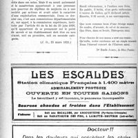 1075 - Page 1074-XL - Documents officiels. A l’officiel. Les sanatoriums et la taxe sur le chiffre d’affaires / Anthologie médicale. Sonnets Hippocratiques. Paracelse
