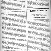 1095 - Page 1094 - Partie scientifique. Neurologie. Les troubles nerveux et réflexes des voies respiratoires, par L. Pron / Clinique chirurgicale, Faculté de médecine de Paris : M. le Pr agrégé Paul Mathieu. Les fibromes utérins