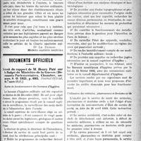 1196 - Page 1195 - Partie professionnelle. Hygiène publique. Des dangers de la transmigration / Documents officiels. Extrait du rapport de M. Henry Paté sur le Budget du Ministère de la Guerre (Documents Parlementaires, Chambre, annexes, S. O. 1921, p. 695. Journal Officiel, du 7 mars 1921)