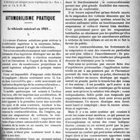 1208 - Page 1207 - Partie professionnelle. Sou médical. Extrait analytique des procès-verbaux du Conseil d’Administration / Automobilisme pratique. Le véhicule médical en 1921...