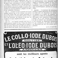 1219 - Page 1218-XL - Documents officiels. A l’officiel. Décret du 28 mars 1921 fixant le tarif des frais et dépenses devant les Conseils de Préfecture. (Extraits) / Sur les laboratoires bactériologiques