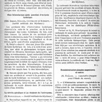1247 - Page 1246 - Partie scientifique. Revue des sociétés savantes. Paris. Les troubles de la coagulation dans l’érythrémie, (Société médicale des hôpitaux) / Choc hémoclasique après ponction d’un kyste hydatique, (Société médicale des hôpitaux) / La névrite spécifique et les douleurs de l’anévrysme, (Société médicale des hôpitaux) / Médication anti-sérique par le carbonate de soude intra-veineux, (Société médicale des hôpitaux) / Reminéralisation phospho-magnésienne et cancer, (Association française pour l'étude du cancer)