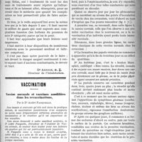 1258 - Page 1257 - Partie scientifique. Thérapeutique appliquée. Du traitement des séquelles pulmonaires chez les gazés de la guerre, (Suite et fin) / Vaccination. Vaccine normale et vaccines modifiées dans les revaccinations