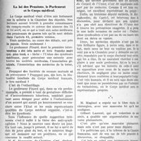 1267 - Page 1262 - Partie professionnelle. La vie syndicale et professionnelle. La loi des Pensions, le Parlement et le Corps médical