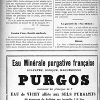 1301 - Page 1296-XL - Correspondance. Application du Tarif Breton / Cession d’une clientèle médicale / La garantie du « Sou Médical »