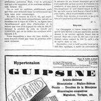 1311 - Page 1306-VI - Correspondance. Patente médicale / Tarif des accidents agricoles