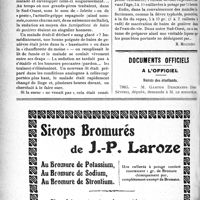 1365 - Page 1360-XXXIV - Notes de pratique quotidienne. Thérapeutique et vie chère. Le genièvre / Documents officiels. A l'officiel. Sursis des étudiants
