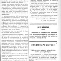 1386 - Page 1381 - Partie scientifique. Clinique infantile, Hôpital Saint-Louis, annexe Grancher : M. le Dr Jules Renault. Prophylaxie générale des maladies transmissibles de l'enfance / Physiothérapie pratique. Traitement des adénites tuberculeuses par les agents physiques