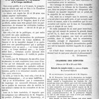 1408 - Page 1403 - Partie professionnelle. La vie syndicale et professionnelle. La loi des Pensions, le Parlement et le Corps médical