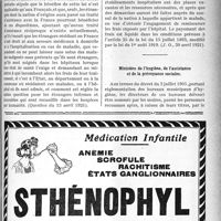 1438 - Page XXXIX-1433 - Documents officiels. A l’officiel. L’assistance médicale gratuite des étrangers / Ministère de l’hygiène, de l’assistance et de la prévoyance sociale