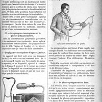1458 - Page 1453 - Partie scientifique. Clinique médicale. leçons cliniques suc la pression artérielle. Les sphygmomanomètres auscultatoires, (Suite), par le Dr Camille Lian. Qualités à exiger d’un bon sphygmomanomètre auscultatoire / Le sphygmo-tensiophone et le phono-sphygmomètre