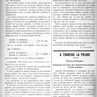 1463 - Page 1458 - Partie scientifique. Médecine pratique. L’art de formuler / A travers la presse. Presse française. Traitement du shock par l'injection intra-rachidienne d’huile camphrée [(Journ. de méd. de Paris, 20 fév. 1921)]