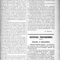 1494 - Page 1489 - Partie professionnelle. Chronique de la mutualité familiale. La combinaison D. Sa genèse, son présent, son avenir / Reportage professionnel. Nouvelles et Informations. Médecine opératoire spéciale