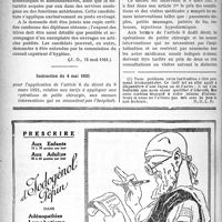 1501 - Page 1496-XXXIV - Documents officiels. A l'officiel. Vacances de Direction de Bureau d’Hygiène / Instruction du 4 mai 1921