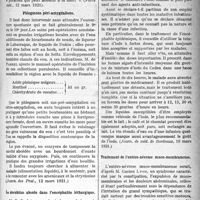 1530 - Page 1525 - Partie scientifique. A travers la presse. Une cause exceptionnelle des syndromes rétro-parotidiens [(Paris méd. 12 mars 1921)] / Phlegmons péri-amygdaliens [(Journ. des Prat. 12 mars 1921)] / Le décubitus absolu dans l’encéphalite léthargique [(L’Hôpital, mars 1921 B)] / La thérapeutique iodée et les infections nouvelles [(Journ. de méd. de Bordeaux, 10 mars 1921)] / Traitement de l’entéro-névrose muco-membraneuse [(Bull. méd. 12 mars 1921)]