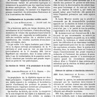 1607 - Page 1602 - Partie scientifique. Revue des sociétés savantes. Traitement des ostéo-périostites typhiques par la vaccinothérapie, (Société médicale des hôpitaux) / Lombarisation de la première vertèbre sacrée, (Société méd. des hôpitaux) / La réaction de Schick et la prophylaxie de la diphtérie, (Soc. méd. des hôpitaux) / Chlorure de calcium et diarrhée des tuberculeux, (Société de Biologie)