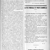 1628 - Page 1623 - Partie professionnelle. Médecine sociale. L'assurance-maladie obligatoire. Son influence sur la profession médicale, (Suite) / La vie syndicale et professionnelle. La loi des Pensions et le Corps médical / Syndicat médical de Pantoise, (8 mai 1921