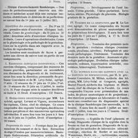 1638 - Page 1633 - Partie professionnelle. Reportage professionnel. Nouvelles et Informations. Nécrologie [M. J. Huriaud] / Clinique d’accouchements Baudelocque