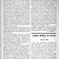 1705 - Page 1700 - Partie Professionnelle. Médecine sociale. L’assurance-maladie obligatoire. Le médecin et les lois sociales nouvelles / L’agenda-memento du praticien. Edition 1922