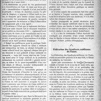 1712 - Page 1707 - Partie Professionnelle. La vie syndicale et professionnelle. Syndicat des médecins de l’Indre / Fédération des Syndicats médicaux de l’Isère