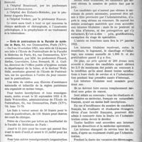 1718 - Page 1713 - Partie Professionnelle. Reportage professionnel. Nouvelles et Informations. Hôpital des Enfants-Malades / Leçons sur la tuberculose / Ecole de puériculture de la Faculté de médecine de Paris / Hôtel-Dieu d’Orléans / Cours d’orthopédie de M. Calot