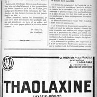 1724 - Page XLI-1719 - Notes de médecine sociale. « Gouttes de Lait » et « Consultations de Nourrissons » / Documents officiels. A l'officiel. Arrêté interministériel du 6 juin 1921, fixant le tarif des indemnités de déplacement auxquelles peuvent avoir droit les médecins appelés à donner des soins à domicile aux bénéficiaires de l’article 64 de la loi du 31 mars 1919