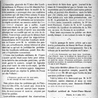 1740 - Page 1735 - Propos du jour. Echos lointains de l’Assemblée générale de l’Union des Syndicats médicaux de France. Protestations