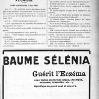 1872 - Page XXXIX-1867 - Hygiène publique. Concours pour la nomination de médecins inspecteurs d’hygiène / Documents officiels. A l'officiel. Arrêté ministériel du 17 juin 1921