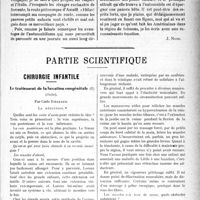 1956 - Page 1949 - Propos du jour. Une visite aux loyers du Comité américain pour les régions dévastées de Soissons [J. Noir] / Partie Scientifique. Chirurgie infantile. Le traitement de la luxation congénitale, (Suite), par Carle Roederer. La réduction