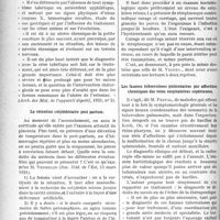1969 - Page 1962 - Partie Scientifique. A travers la presse. L’ulcus gastrique à forme tabétique [(Arch. des Mal. de l’appareil digestif, 1921, n° 2)] / La rétention cotylédonaire post partum [(Rev. Méd. de l’Est, 15 mars 1921)] / Les fausses tuberculoses pulmonaires par affections chroniques des voies respiratoires supérieures [(Journ. de méd. et de chir. prat. 25 mars 1921)]