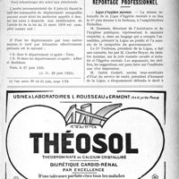 2008 - Page XXXIX-2001 - Documents officiels. A l'officiel. Ministère des pensions, primes et allocations de guerre. Tarif kilométrique des soins aux pensionnés / Ministère de l’hygiène, de l’assistance et de la prévoyance sociale / Reportage professionnel. Ligue d’hygiène mentale