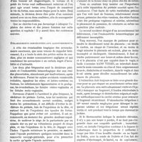 2035 - Page 2028 - Partie scientifique. Obstétrique pratique. Les accidents évitables pendant et après les accouchements. Dystocie par rétrécissement du bassin- ou par excès. de volume du foetus / Délabrements consécutifs aux accouchements